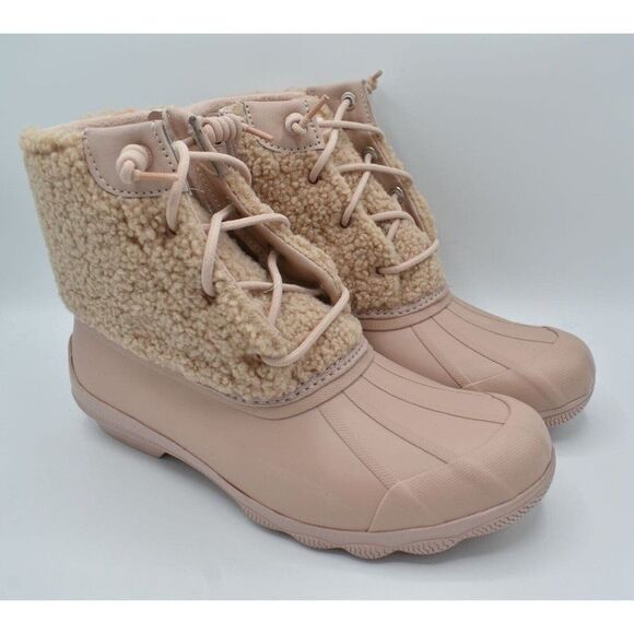 Sperry Top Sider Womens Size 9 Syren Gulf Sherpa Rose All Weather Duck Boots - Picture 2 of 11
